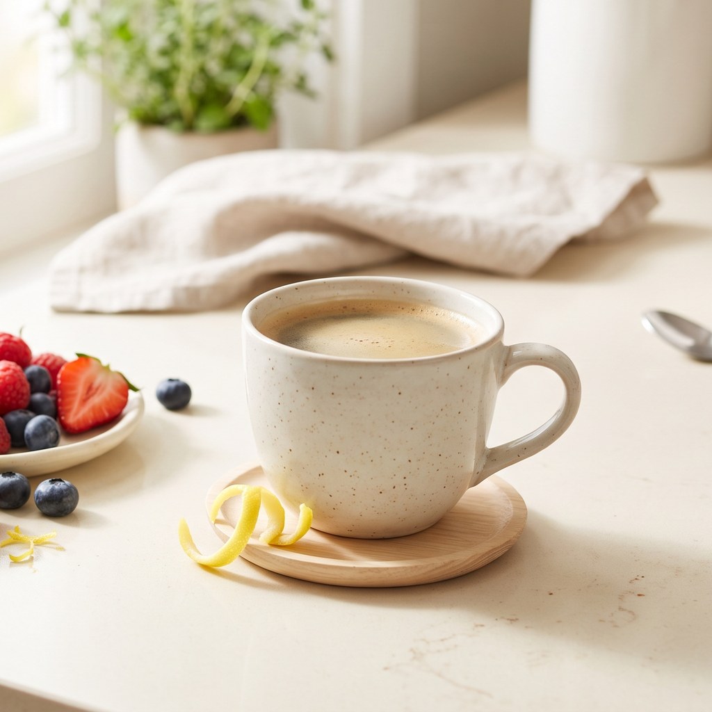 Bright Spark — a light, fruity cup with berries and citrus.