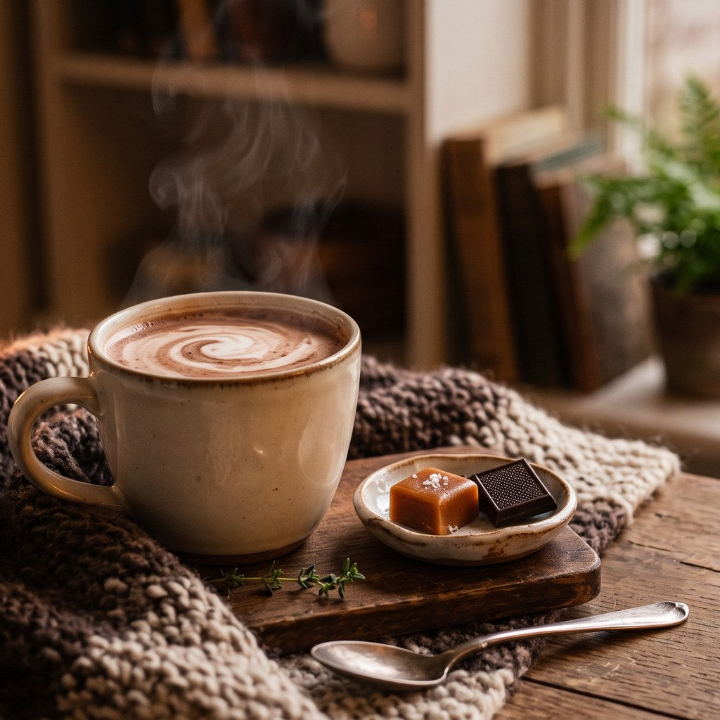 Sweet Comfort — a smooth, sweet cup with caramel and chocolate.