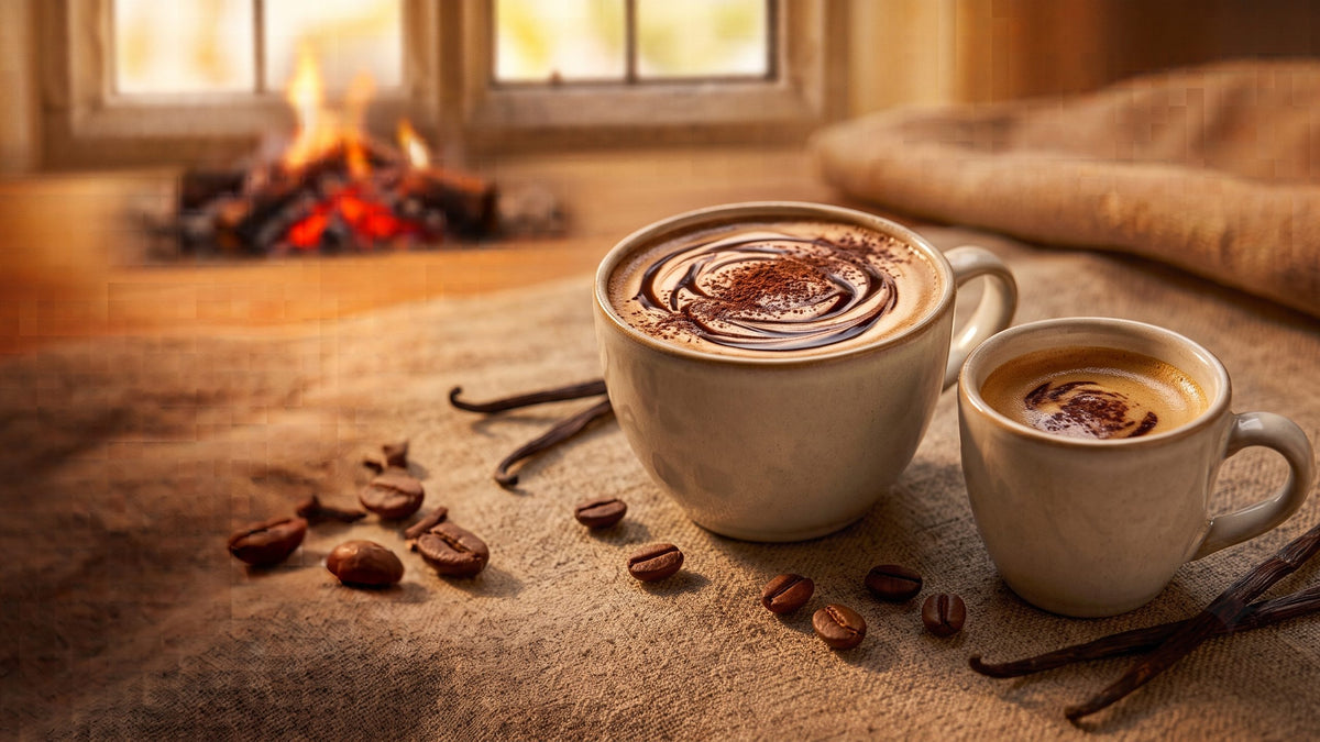 Coffee growing in warm morning light.