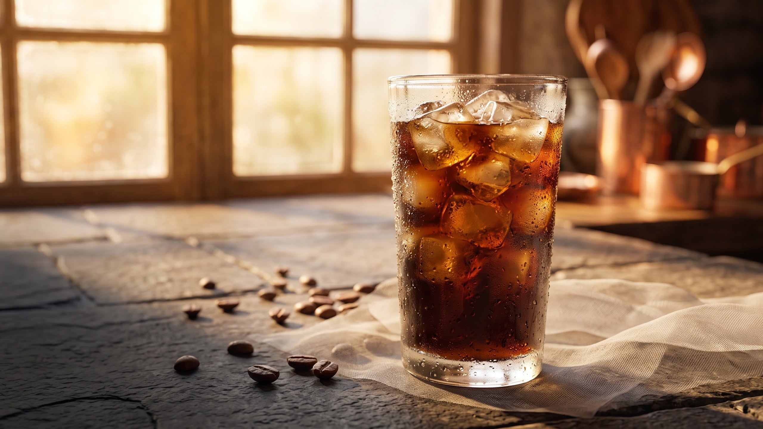 Coffee growing in warm morning light.
