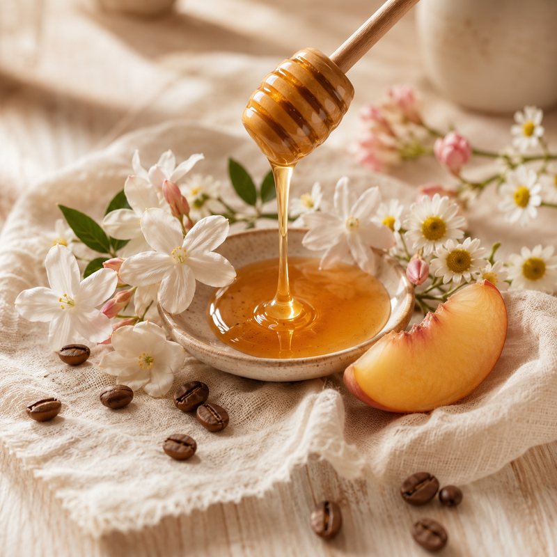 Delicate Bloom — a gentle, tea-like cup with a blossom.
