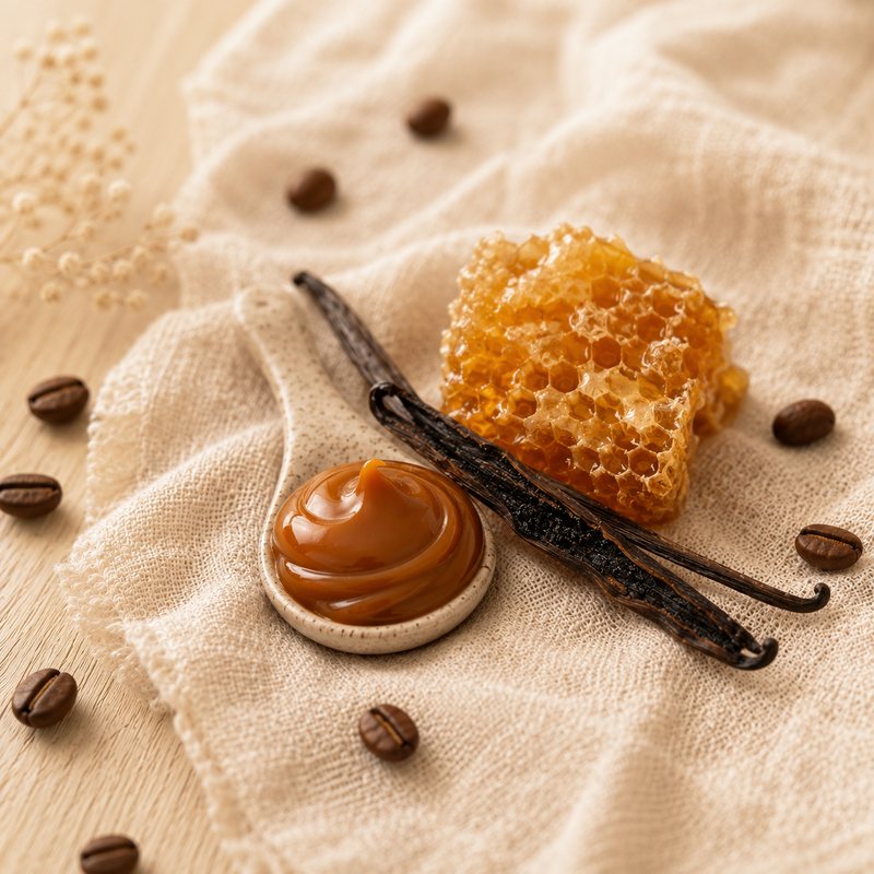 Sweet Comfort — a smooth, sweet cup with caramel and chocolate.